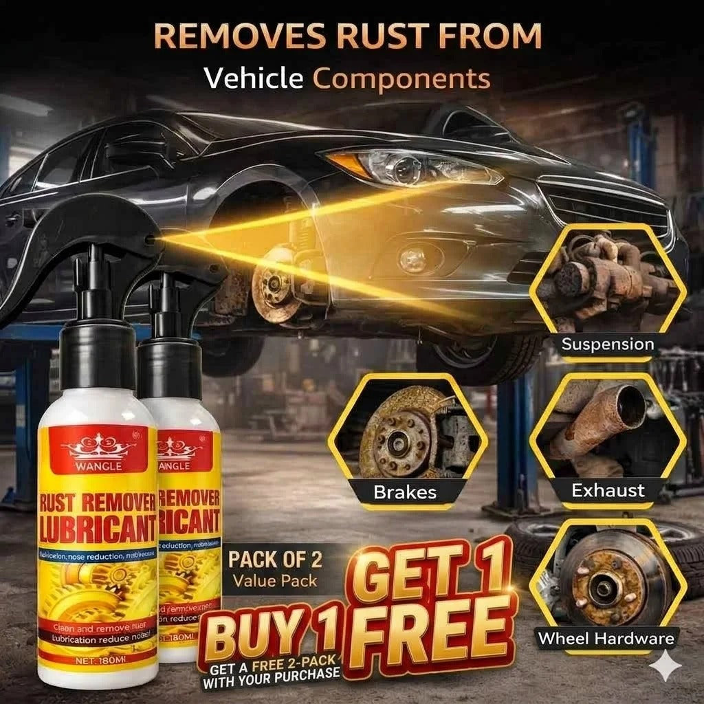 Rust Remover & Protection Spray For Auto Bike Car BUY ONE GET ONE FREE